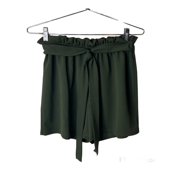AUTUMN SUNSET GREEN PULL ON SHORTS SZ M NWT - Picture 4 of 7